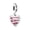 A0608, variant on 925 Sterling Silver Wrapped Silver Wire Pink Crystal Heart Dangle Charm for Bracelet Charms Bangle Pendant Jewelry