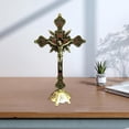 thumbnail image 4 of 2x Crucifijo de piezaza Capilla Oración Hogar Pascua Iglesia Decorativo perfecl Crucifijo de pie, 4 of 8