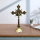 thumbnail image 4 of Crucifijo de pie,Crucifijo de pie de aleación Cruz de cristiana,Artículos Religiosos Escrituras Cruz Casa Capilla,Decoración de oración de la iglesia de la Biblia católica de Macarena Crucifijo de pie, 4 of 8