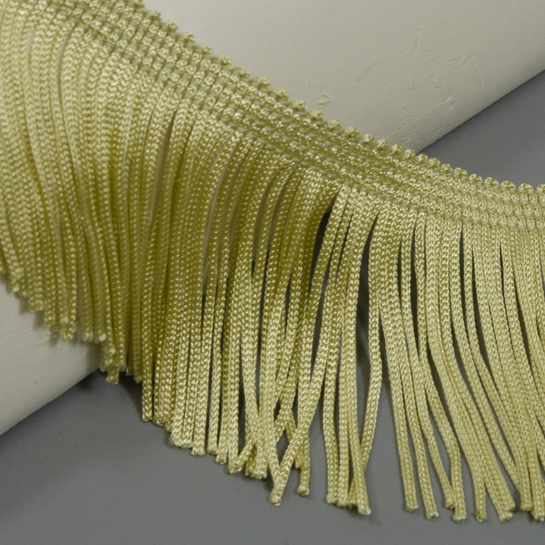 5 Yards of 4 Chainette Fringe Trim - Gold | Trims by The Yard