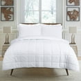thumbnail image 4 of EnvioHome 100% Polyester Twin Size Comforter Set Soft Lightweight 3 Piece Microfiber Reversible Comforter set - White, 4 of 5