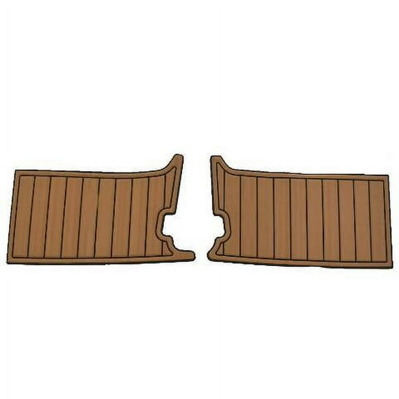Crownline Boat Non-Skid Deck Mats 16413-04 | SeaDek Mocha (Set of 2)