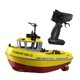 thumbnail image 3 of 1/72 RC Tugboat Play Water Toy, bote de control remoto de motor doble hacia atrás hacia atrás y controlador remoto para piscinas para niños regalo Amarillo, 3 of 8