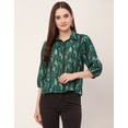 thumbnail image 3 of Moomaya Printed Shirts For Women, Casual Chic Summer Shirt Top, 3 of 9