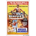 thumbnail image 1 of Everett Collection EVCMCDHERCEC067H Hercules US 1973 Double Bill Poster Art Steve Reeves 1958 - Hercules Unchained Steve Reeves 1959 Movie Poster Masterprint, 11 x 17, 1 of 1