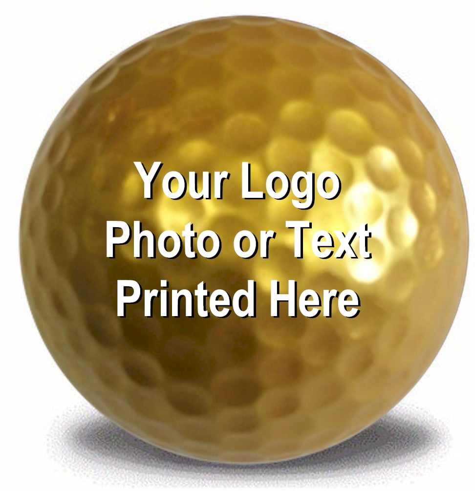 Personalized Photo Golf Balls, Gold, 12 Pack - Walmart.com - Walmart.com