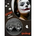 thumbnail image 2 of FaithHeart Bat Dangle Earrings for Women Men Stainless Steel Lightweight Hypoallergenic Gothic Punk Cool Heart Drop Earrings Vintage Halloween Party Animals Jewelry Gift for Daughter Friends, 2 of 7