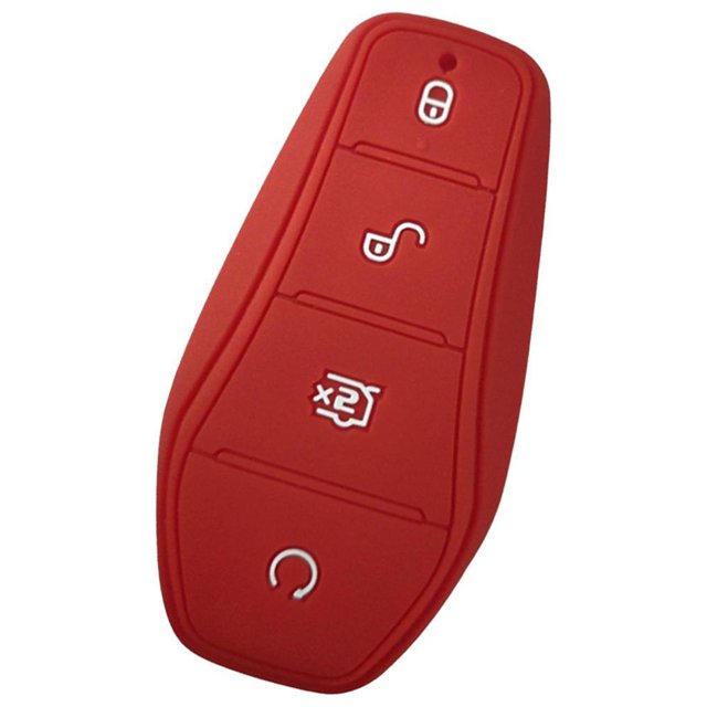 relayinert Scratch-proof Key Case Elastic And TPU Made For Easy Operation Impact-resistant Silica Gel Silicone Red 9 x 5cm 1Set