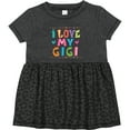 thumbnail image 3 of Inktastic I Love My Gigi for Babies Girls Baby Dress, 3 of 5