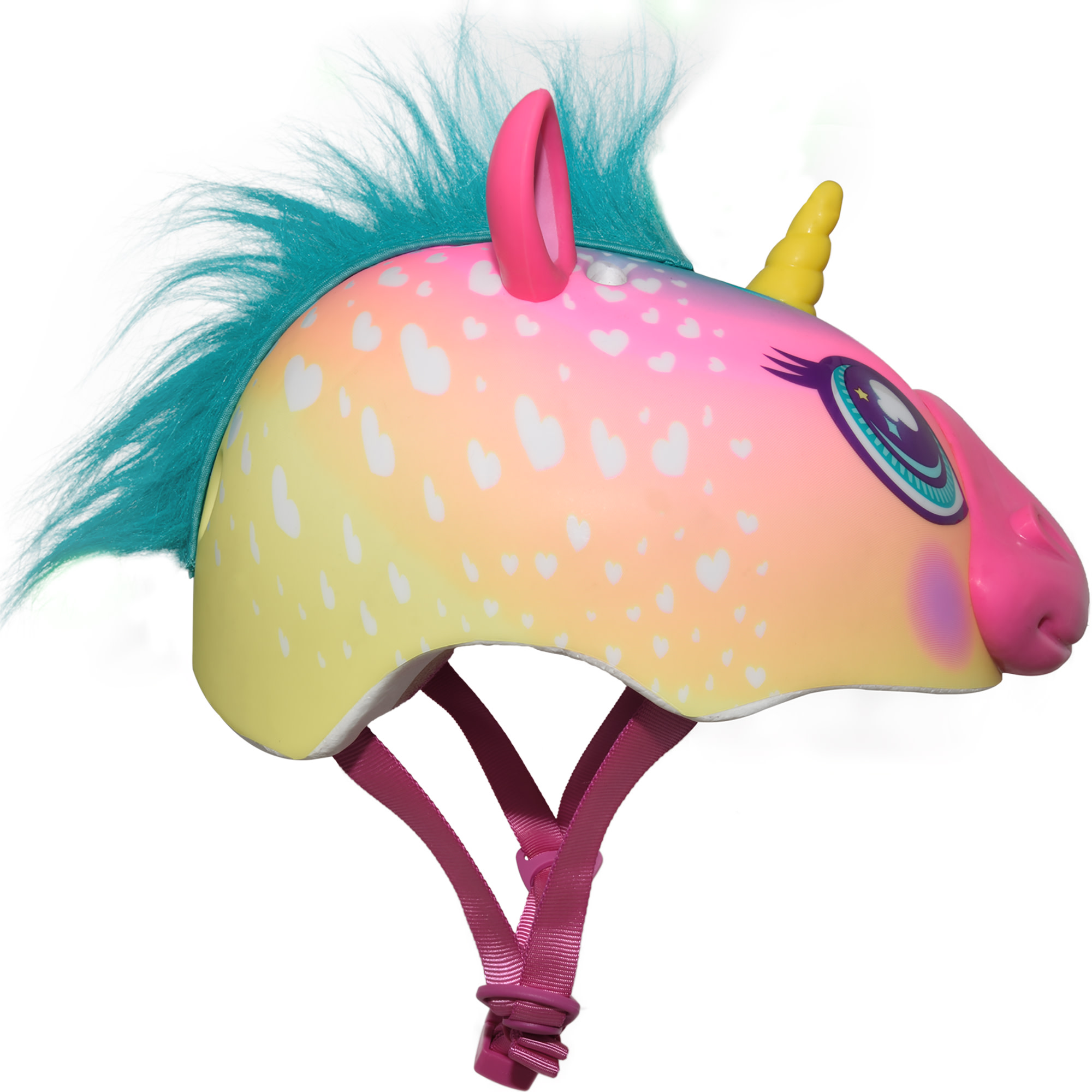 Raskullz Super Rainbow Unicorn Hair Bike Helmet photo 4