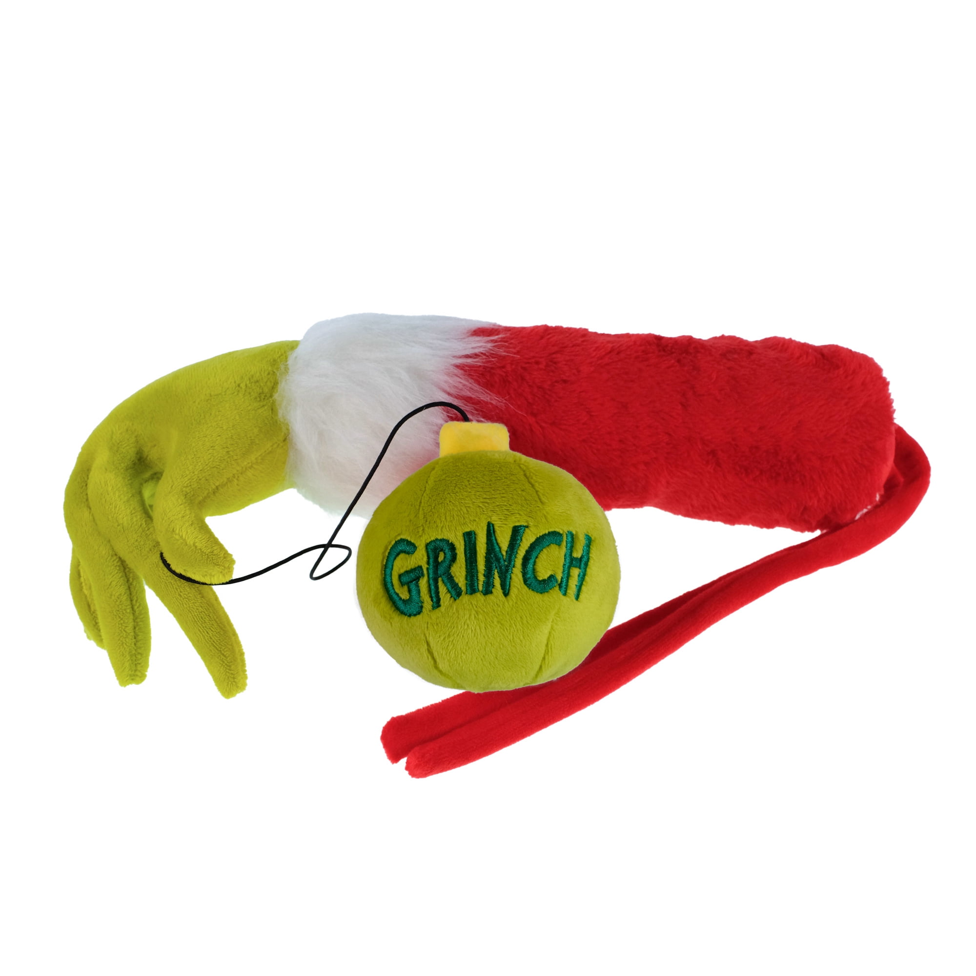 Dr. Seuss' How the Grinch Stole Christmas Plush Red and Green 16.5 inch Grinch Arm With Ornament Tree Dcor by Ruz