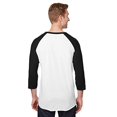 thumbnail image 3 of Jerzees Men's 5.2 oz Premium Blend Ring-Spun Raglan Baseball T-Shirt - 560RR, 3 of 3