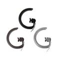 thumbnail image 2 of Contemporary Home Living Set of 10 Silver G-Shaped Rings for Decorative Traverse Rods 5", 2 of 2