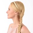 thumbnail image 2 of HLONK Bandeau Dur Tressé pour Femmes - Pièce de Cheveux Perruques Mode Tresses Rétro Fraîches Épingle à Cheveux Deux Brins, 2 of 7