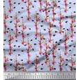 thumbnail image 1 of Soimoi Silk Fabric Leaves,Floral & Honey Bee Insects Decor Fabric Printed Yard 42 Inch Wide, 1 of 3