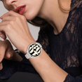 thumbnail image 4 of czcpp-[Lot de 2] Étui Compatible avec Samsung Galaxy Watch 6 40mm, Étui de Protection en PC à Rangée Unique Bling (44mm, Starlight + Transparent), 4 of 4