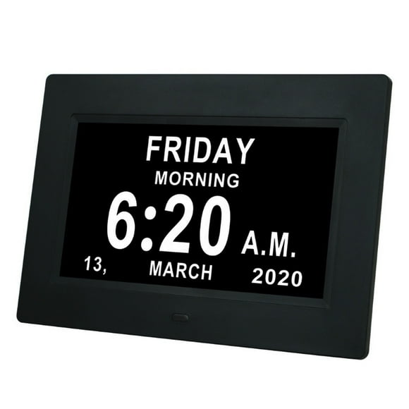 Day and Date for Elderly, Clocks for Seniors, Dementia Clock, Digital Calendar Clock Elderly