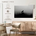 thumbnail image 5 of Elephant Stock Wolf Silhouette Wall Art - Horizontal Canvas Wall Art - Living Room Wall Decor - Animal Canvas - Black And Gray Decor - 45" x 30", 5 of 8