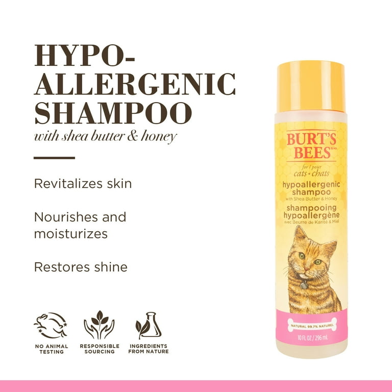 Burt's Bees Hypoallergenic Cat Shampoo with Natural Shea Butter