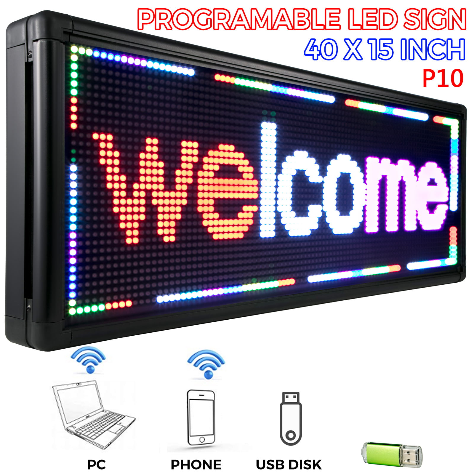 Super Bright Electric Advertising Display Board LED Open Sign for Plumbing Supply Store Business Shop Store Window Home Decor 3 LED Water Pipes Sign 