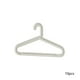 thumbnail image 2 of Paquete de 10 Perchas de Plástico para Ropa, Tamaño Adulto, Duraderas, Ahorran Espacio, Blancas, 16,14 X 9,33 Pulgadas (10 Unidades), 2 of 6