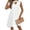 #0032-White, variant on Women's Midi Dresses Halter Neck Cutout Layered Hem Dresses Casual Daily Style Lightweight Breathable Flowy Loose Fit Summer Dresses
