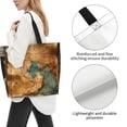 thumbnail image 3 of Fotbe Antique Map Adventure Scene Bolsa Tote Estética de Lona con Estampado para Mujer - Bolsa Reutilizable de Hombro Casual para Vacaciones, Compras, Trabajo y Gimnasio, 3 of 8