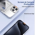 thumbnail image 4 of for iPhone 15 Pro Case Wallet Clear Protective Phone Case with Credit Card Holder Heavy Duty Protection Shockproof Anti-Scratch Anti-Yellow Cover for iPhone 15 Pro 6.1 inch Transparent, 4 of 7