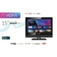 thumbnail image 5 of Supersonic SC-1520VTV TV LED inteligente AC/DC de 15,6 pulgadas alimentado por VIDAA 1080p WiFi Altavoces incorporados USB 3X HDMI ARC para cocina RV Barco Camión Sala de juegos Dormitorio Control rem, 5 of 9