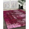 thumbnail image 3 of Ahgly Company Machine Washable Indoor Rectangle Abstract Bashful Pink Area Rugs, 8' x 10', 3 of 7