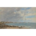 thumbnail image 3 of Eugène Boudin 14x10 Black Modern Framed Museum Art Print Titled - Saint-Vaast-La-Hougue, La Baie (1892), 3 of 5