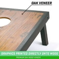 thumbnail image 2 of GoSports 4'x2' Regulation Size Premium Wood Cornhole Set - Vintage Wood Steel Design, 2 of 6
