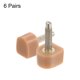 thumbnail image 3 of 6 Pares TPU Alto Tacón Puntas Zapatos Reemplazo Tapa para Mujeres Alto Tacón Zapatos 3mm Pasador, 10x9mm U Forma Tacón Reparación Tapas, Beige, 3 of 5