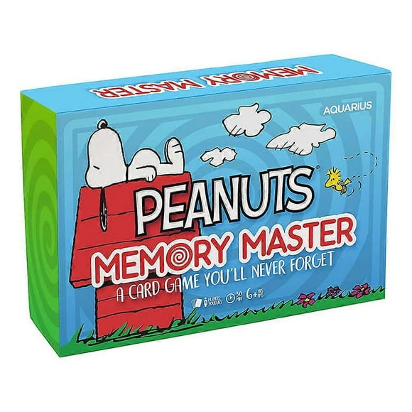 PEANUTS Entertaining Family Memory Master Card Game Two to Four Players Ages 8+
