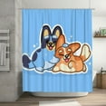 thumbnail image 5 of Netaao Bluey for Waterproof Shower Curtain 72x72in with Hooks Machine Washable, 5 of 5