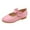 Pink, variant on Girls Toddlers Cute Sweet Flower Mary Janes School Uniform Dress Flats Princess Shoes