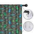 thumbnail image 4 of Blackout Kids Curtains,DarkGray Cartoon Crocodiles Pattern Childrens Insulated Curtains Set Of 2,Bedroom Essentials,Toddler Room Decor 42"x54", 4 of 5