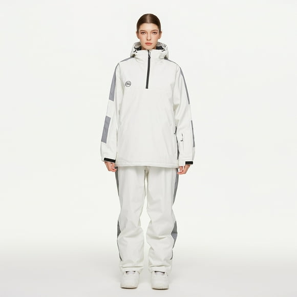 Lekwk Women's Ski Snow Set Insulated Warm Jacket & Pants Snowsuit Windproof Waterproof Winter Outdoor Snowboard Suits