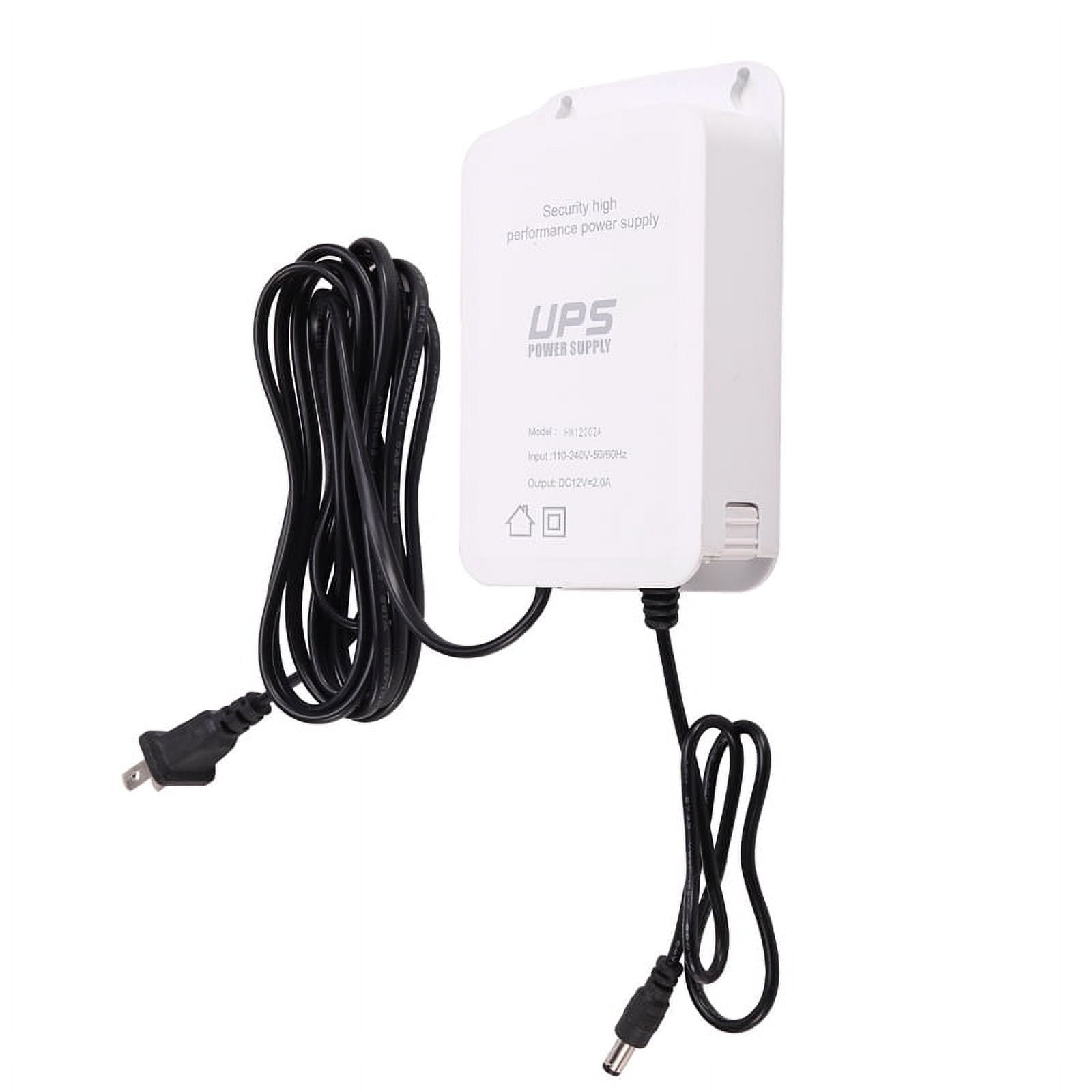 12V-2A Uninterruptible Power Supply UPS Battery Backup Interface, Security Camera UPS Battery Backup Protector US Plug