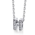 thumbnail image 1 of Collar Inicial Silvora de Plata Esterlina con Circonita Cúbica Letra H, 1 of 8