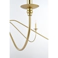 thumbnail image 6 of Living District Rohan 60" 6-Light Transitional Metal Chandelier in Brass, 6 of 9
