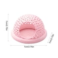 thumbnail image 3 of Floating Betta Hammock & Shrimp Shelter,3D Printed Aquarium Feeding Ring and Nano Aquarium Resting Shelter for Aquatic Animals Provide Safe Resting Spot,Pink, 3 of 7