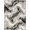 Black White Gold, Pattern 18, variant on ODIKA 8'x10' Washable Area Rug Non-Shedding, Easy Care, Contemporary Inspired Motif Featuring Contrasting Ripple Waves for King Size Bedroom Under Bed, Master Suite