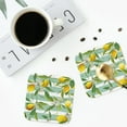 thumbnail image 5 of Balery 6 Pcs Lemonleather Coasters Set, Drink Table Cup Coasters For Living Room Kitchen Coffee Decor, 5 of 9
