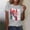 Gray, variant on Short Sleeve Tops for Women Fashion US-Canada-Mexico Printed Crew Neck Blouse Oversized Streetwear Versatile T-Shirt S