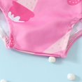 thumbnail image 7 of Spazoro Toddler Girls Swimsuits, Breathable Quick Drying Floral Print 2 PC with Sun Protection Beach Swimming Pool Swimsuit for Chid Girls Hot Pink Size 12 Months, 7 of 7