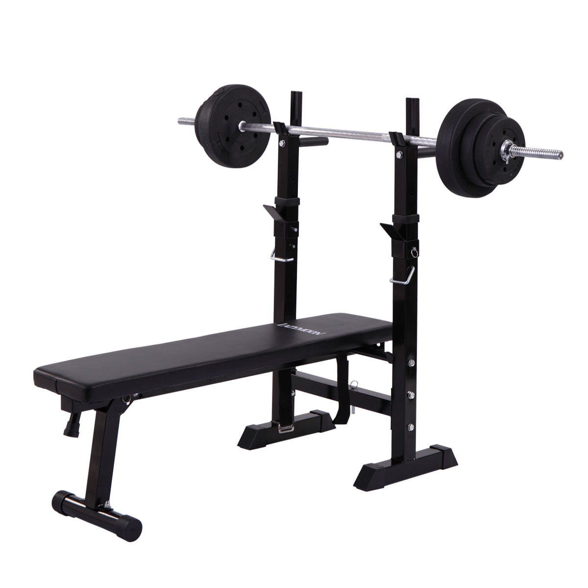 Aparelhos E Suportes Para Levantamento De Peso Jaxpety Weight Lifting Folding Bench With Rack Home Gym Workout