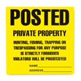 thumbnail image 1 of Adhesivo con señal de advertencia Private Property Hunting, 20 unidades, 1 of 4