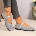 thumbnail image 6 of Jamicy Women's Summer Ballet Flats Breathable Flat Loafers Bow Knot Buckle Round Closed Toe Mesh Comfortable Shoes, 6 of 7