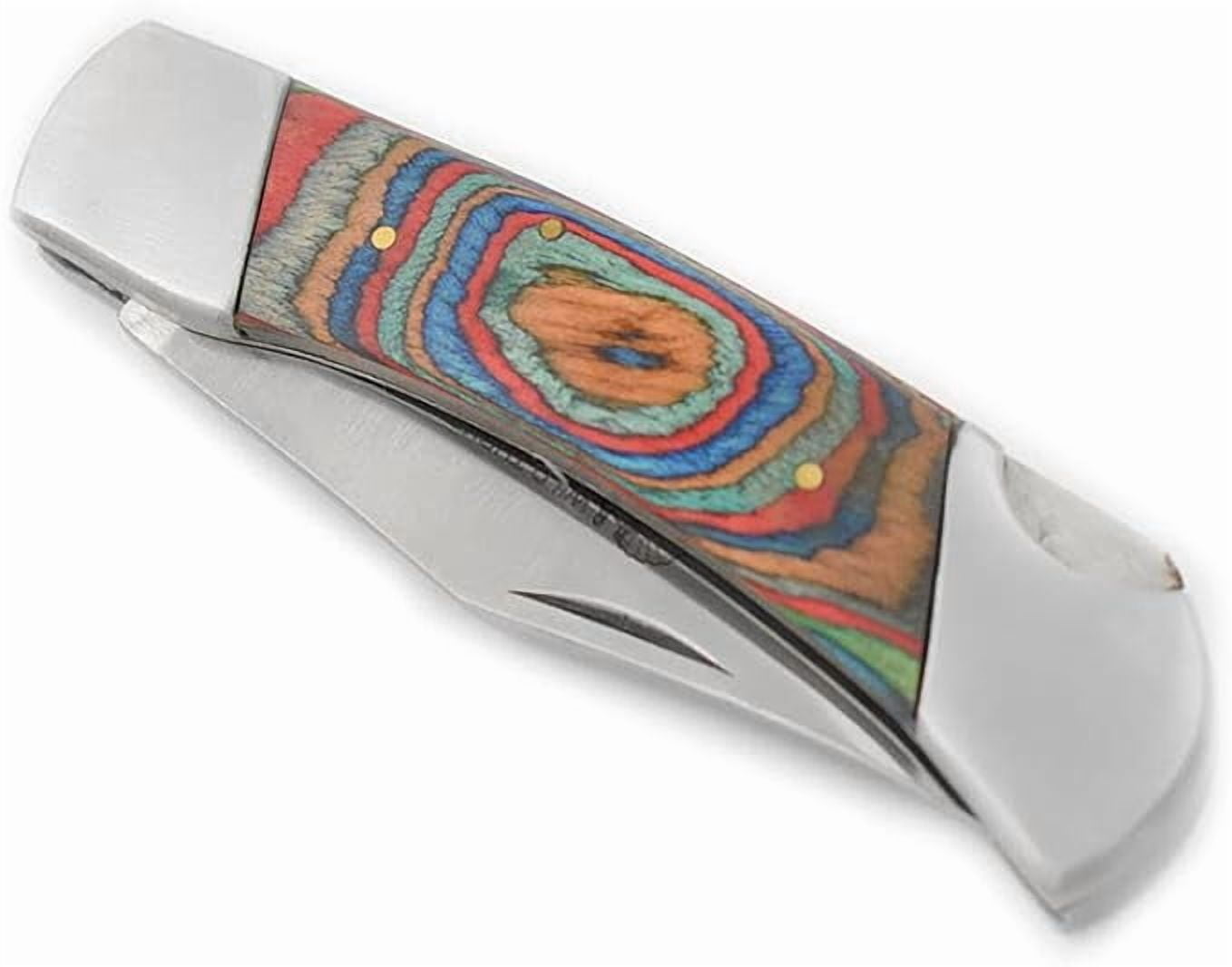 Wild Turkey Handmade Collection Everyday Carry Lock Back 4 inches Manual Folding Knife (Multi-Color)